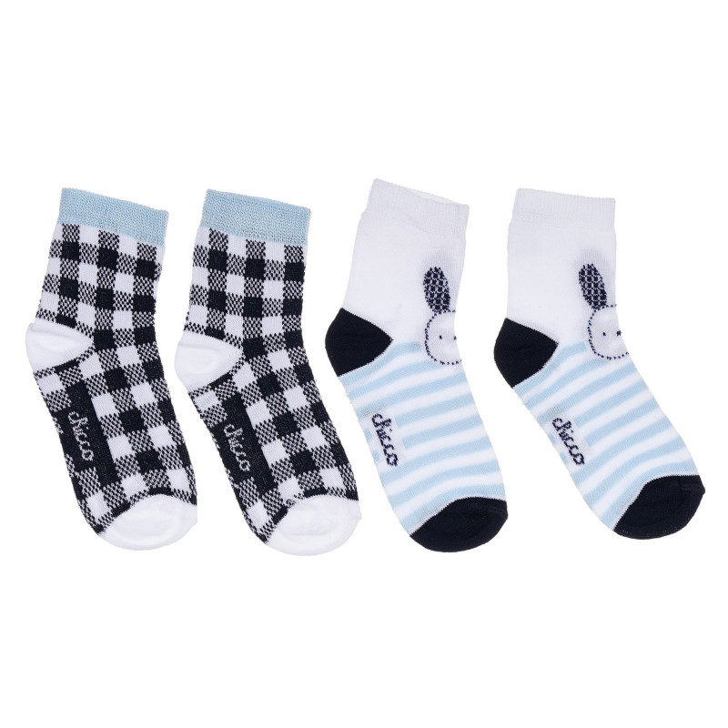 Комплект от два чифта чорапи за бебе, многоцветни  258380