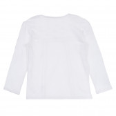 Памучен комплект от блуза и панталон в бяло и синьо Chicco 258388 5