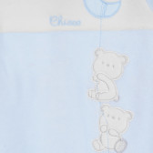 Плюшен гащеризон с логото на бранда за бебе, син Chicco 258412 2