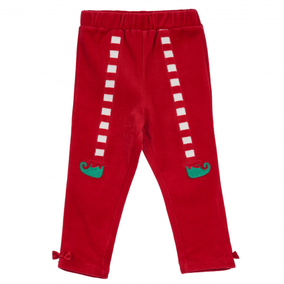 Плюшен коледен комплект за бебе в червено и зелено Chicco 258439 5