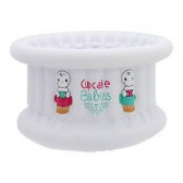 Комплект за баня - надуваемо корито с помпа, бяло Cupcake babies 25877 