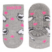 Чорапи за бебе с графичен принт, сиви Chicco 258907 