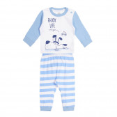 Памучна пижама ENJOY LIFE за бебе, синя Chicco 258966 