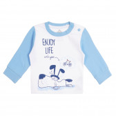 Памучна пижама ENJOY LIFE за бебе, синя Chicco 258967 2