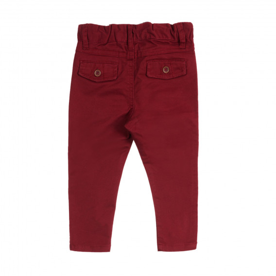 Памучен комплект от блуза и панталон за бебе в бяло и червено Chicco 258999 7