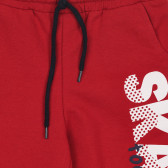 Памучни къси панталони с щампа Skate, червен Acar 259377 2