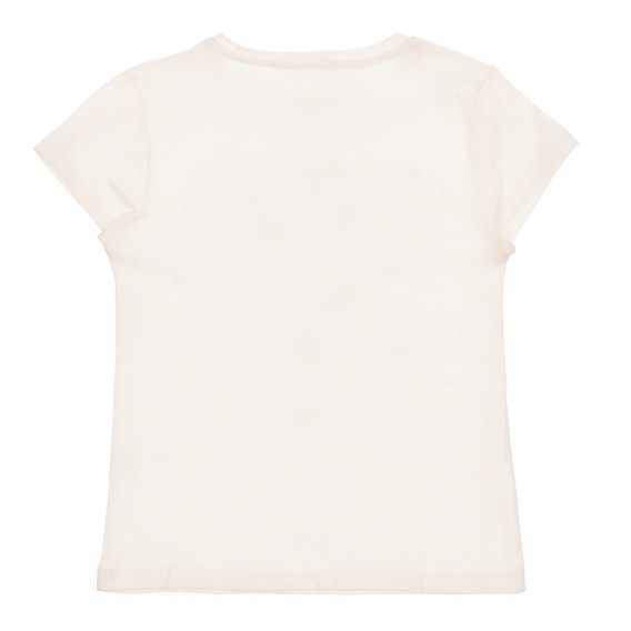 Памучна тениска Super girl, бяла Acar 259545 4
