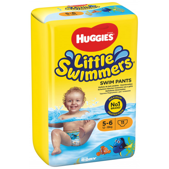 Пелени-гащи за плуване № 5-6, 11 бр, модел Little Swimmers Huggies 259645 