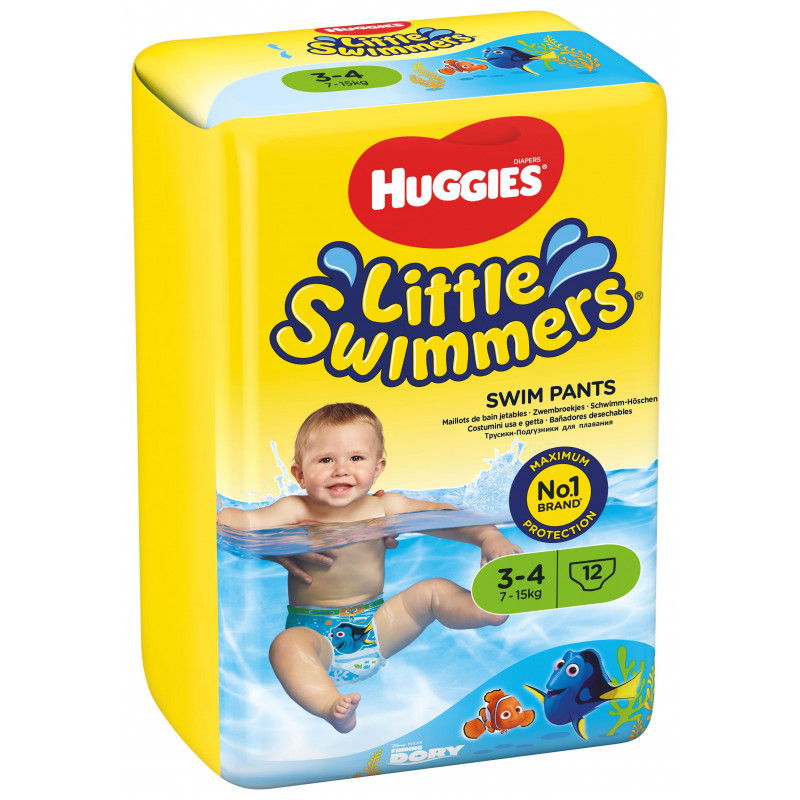 Пелени-гащи за плуване № 3-4, 12 бр, модел Little Swimmers  259646