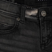 Дънки с бродерия на джобовете, тъмносиви Sisley 259977 2