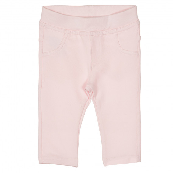 Памучен панталон за бебе, розов Benetton 260260 