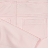 Памучен панталон за бебе, розов Benetton 260262 3