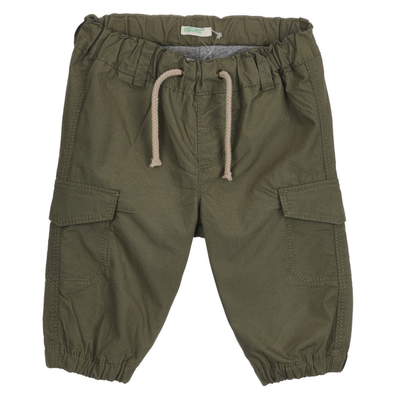 Памучен панталон за бебе, зелен  260740