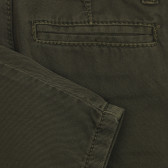 Памучен панталон за бебе, зелен Benetton 260825 3