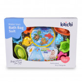 Комплект играчки за баня, формички и животни, с мрежа Kaichi 261715 