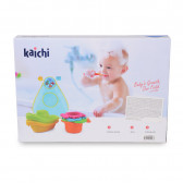Комплект играчки за баня, формички и животни, с мрежа Kaichi 261717 3