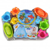 Комплект играчки за баня, формички и животни, с мрежа Kaichi 261718 4