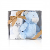 Одеяло Blue Bear с играчка - 90х75 см. CANGAROO 261776 2