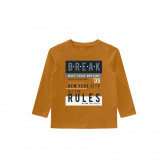 Блуза от органичен памук с графичен принт, оранжева Name it 262185 5