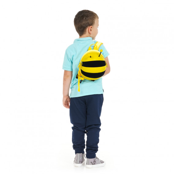 Мини детска раница - пчеличка с предпазен колан, жълта Supercute 262850 7