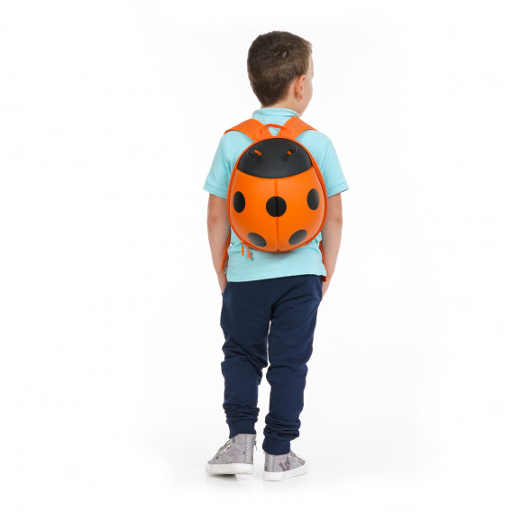 Детска раница с формата на калинка, оранжева Supercute 262863 3