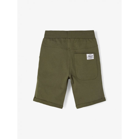 Къси панталони от органичен памук, зелени Name it 263041 2