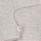 Памучна раирана жилетка за бебе в бяло и сиво Chicco 263600 3