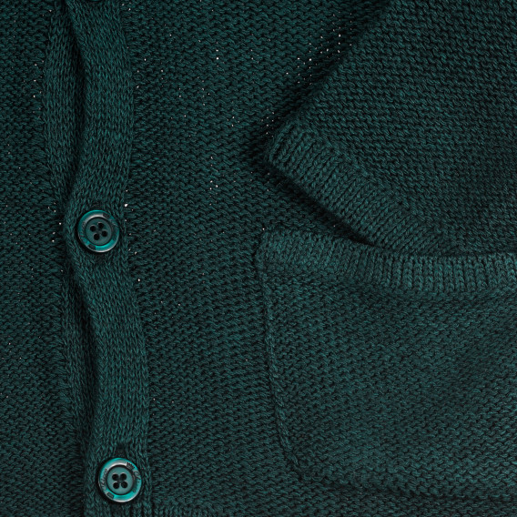 Плетена жилетка с качулка, зелена Chicco 263688 2