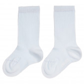 Памучни дълги светлосини чорапи за момче Chicco 263763 