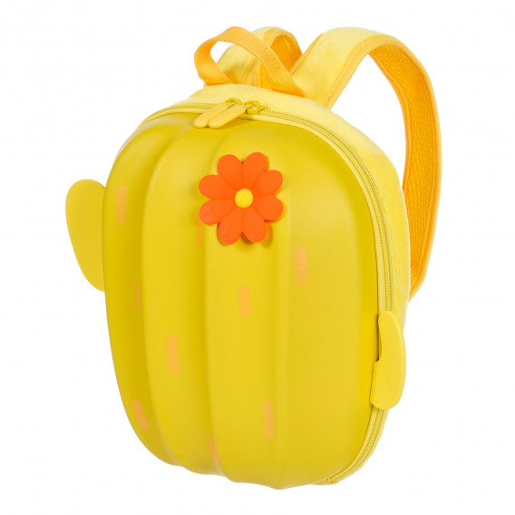 Детска раница с формата на кактус, жълта Supercute 263817 5
