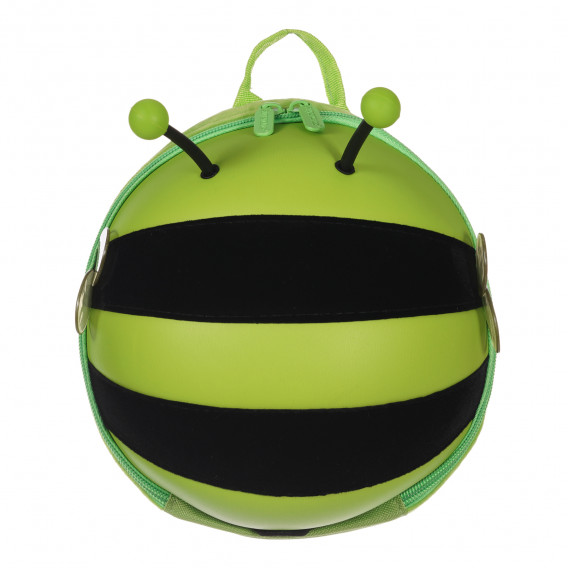 Мини детска раница - пчеличка с предпазен колан, зелена Supercute 263852 