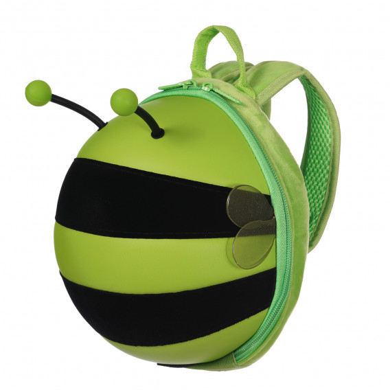 Мини детска раница - пчеличка с предпазен колан, зелена Supercute 263855 3