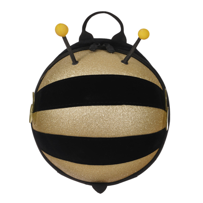 Блестяща мини детска раница - пчеличка с предпазен колан  263926