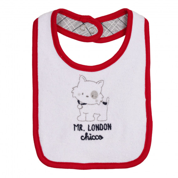 Лигавник MR.LONDON за бебе, бял Chicco 264140 