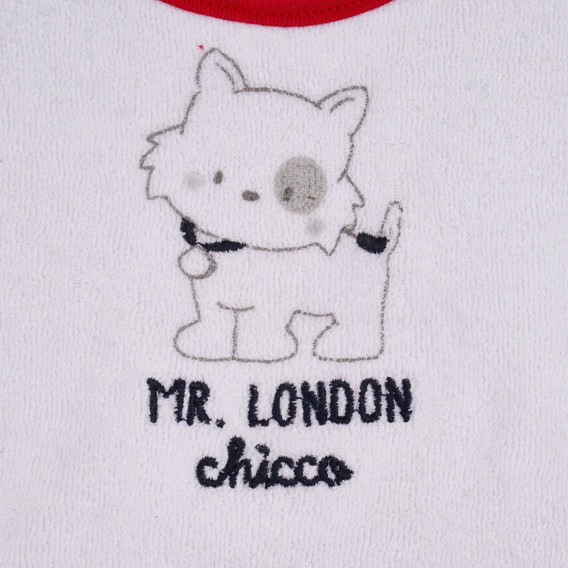 Лигавник MR.LONDON за бебе, бял Chicco 264141 2