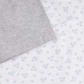 Памучна пижама за бременни и кърмачки в бяло и сиво Chicco 264230 4