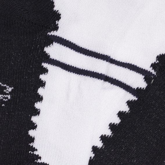Памучни чорапи за бебе в бяло и черно Chicco 264239 2