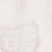 Памучен комплект от две части за бебе, бял Chicco 264282 4
