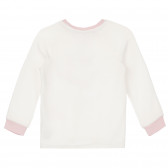 Пижама с принт на таралеж в бяло и розово Chicco 264509 5