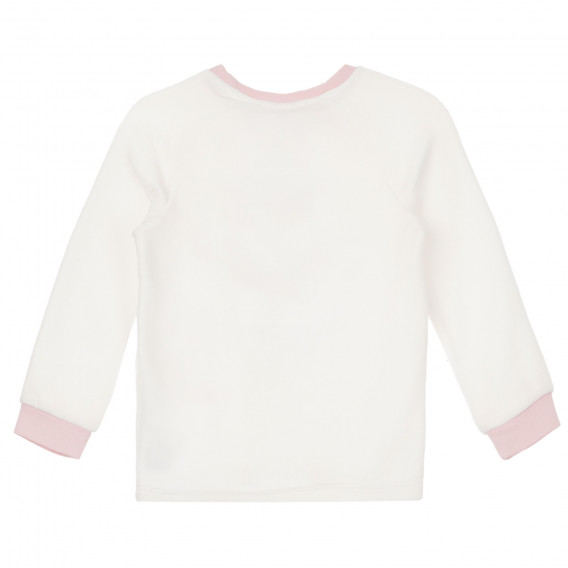 Пижама с принт на таралеж в бяло и розово Chicco 264509 5