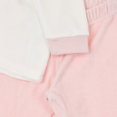 Пижама с принт на таралеж в бяло и розово Chicco 264510 4