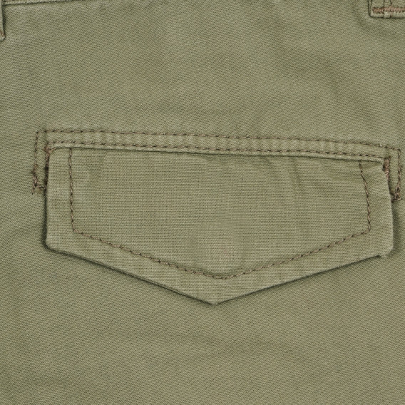 Памучен къс панталон с надписи, зелен Chicco 264699 3