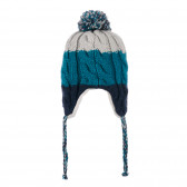 Плетена шапка с помпон, многоцветна Chicco 264741 3