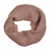 Комплект шал и шапка за бебе с блестящи акценти, розов Chicco 264756 2