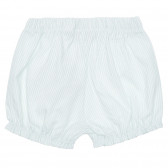 Къси панталонки за бебе на райе, в бяло и зелено Chicco 264942 4