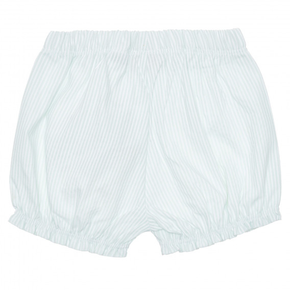 Къси панталонки за бебе на райе, в бяло и зелено Chicco 264942 4