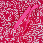 Къс панталон с флорален принт, розов цвят Benetton 265289 2