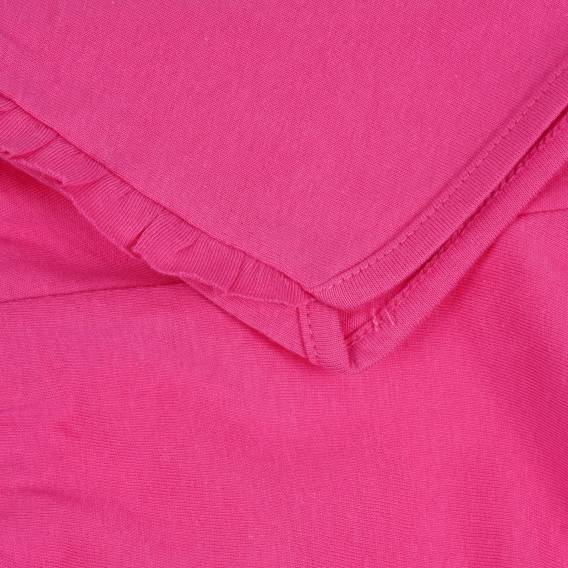 Памучен къс панталон с кант, розов Benetton 265374 2