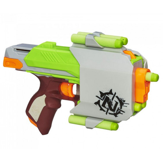 Пистолет Zombie sidestrike N- strike Elite с 4 снаряда Nerf 2659 2