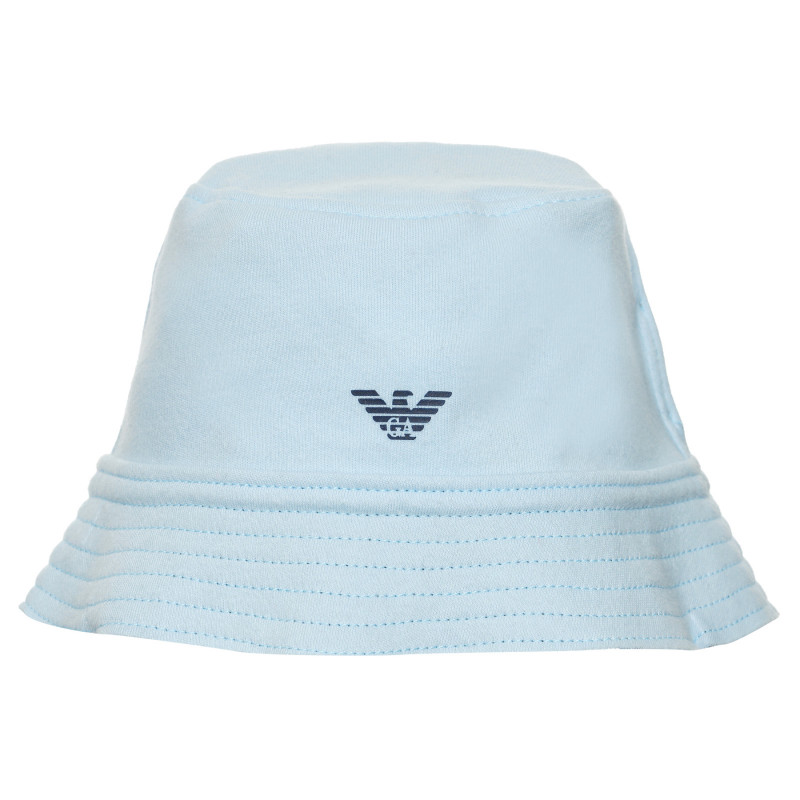 Памучна шапка с логото на бранда, синя  266152